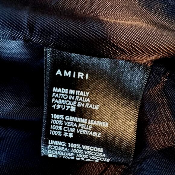 AMIRI: Men's Camel Suede Jacket With Fringes - Size 46 - Picture 4 of 9